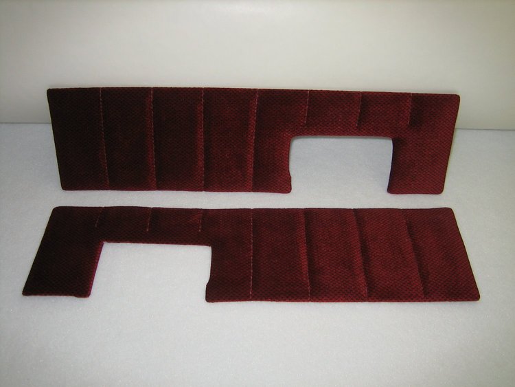 Front Door Panel Inserts Fits Select 1981-1991 Chevrolet/GMC Truck, Blazer, Jimmy [Regal Velour, Burgundy]