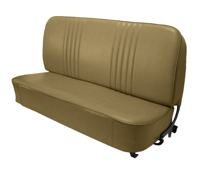 Bench Seat Upholstery for 1955 (2nd Series)-1959 Chevrolet/GMC Standard Cab Truck [With Pleats, Palomino]