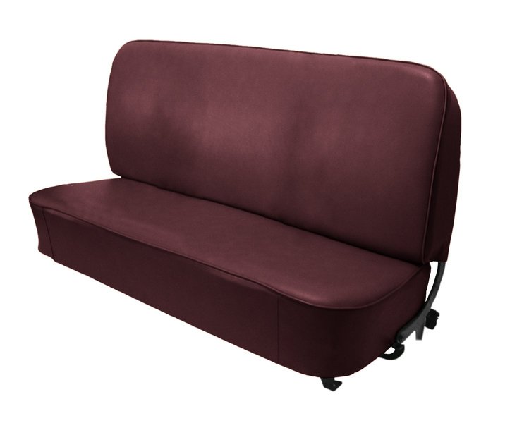Bench Seat Upholstery for 1955 (2nd Series)-1959 Chevrolet/GMC Standard Cab Truck [Without Pleats, Maroon]