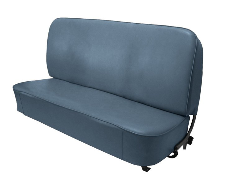 Bench Seat Upholstery for 1955 (2nd Series)-1959 Chevrolet/GMC Standard Cab Truck [Without Pleats, Medium Blue]