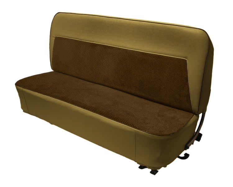Bench Seat Upholstery for 1955 (2nd Series)-1959 Chevrolet/GMC Standard Cab Truck [Cameo Style, Sandstone/Palomino]