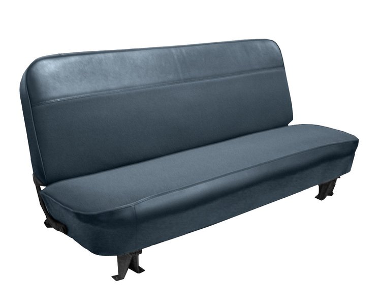 Bench Seat Upholstery for 1960-1966 Chevrolet/GMC Standard Cab Truck [With Pleats, Medium Blue]