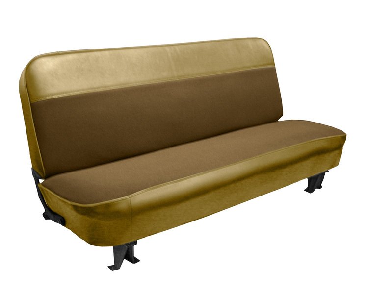 Bench Seat Upholstery for 1960-1966 Chevrolet/GMC Standard Cab Truck [Without Pleats, Chamois/Oak Insert]