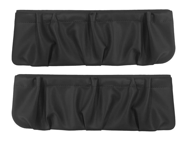 Interior Door Panel Pockets for 1973-1976 Chevrolet/GMC Truck, Blazer, Jimmy, Suburban [Vinyl, Black]