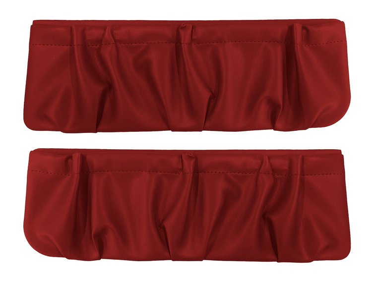 Interior Door Panel Pockets for 1973-1976 Chevrolet/GMC Truck, Blazer, Jimmy, Suburban [Vinyl, Dark Red]
