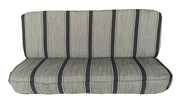 Front Bench Seat Cover for Full Size Standard Cab Truck for 1947-98 Chevrolet/GMC for 1947-96 Ford and 1972-93 Dodge [Black]