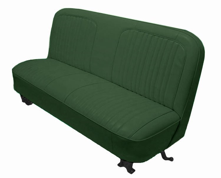 Bench Seat Upholstery with Open Backrest for 1967-1972 Chevrolet/GMC Standard Cab Truck [Medium Green Madrid Grain Vinyl]