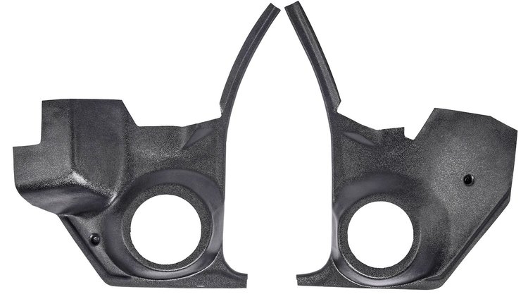 Interior Kick Panels for 1968-1972 Chevrolet, Buick, Oldsmobile, Pontiac Models With A/C [Cutouts for 6 1/2 in. Round Speakers]