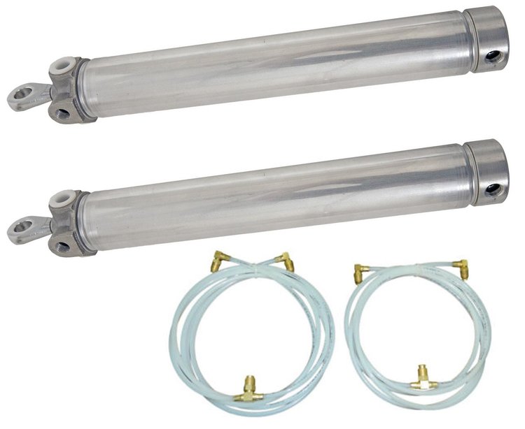 Convertible Top Cylinder & Hose Kit for 1964-1967 GM A-Body Convertibles [Sold as a Kit]