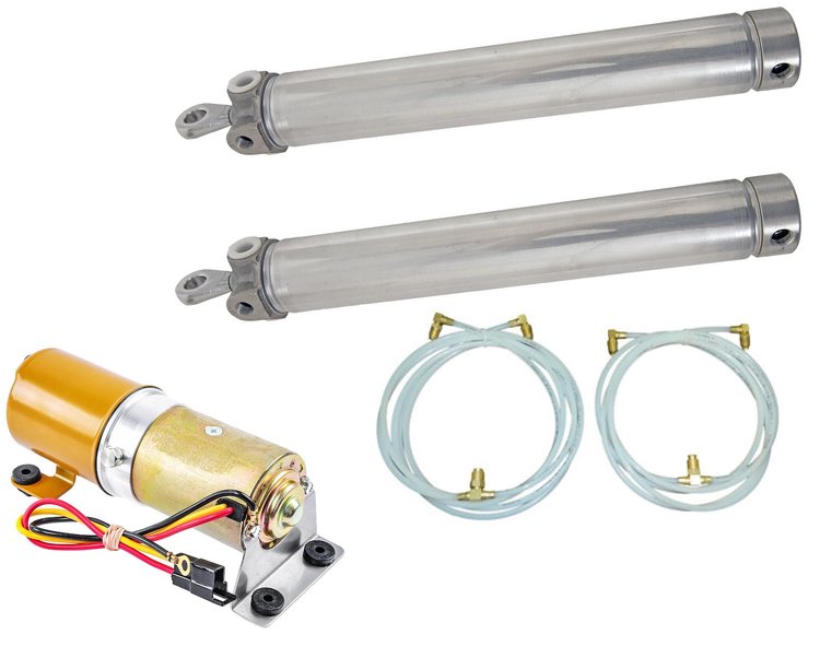 Convertible Top Cylinder, Motor & Hose Kit for 1964-1967 GM A-Body Convertibles [Sold as a Kit]