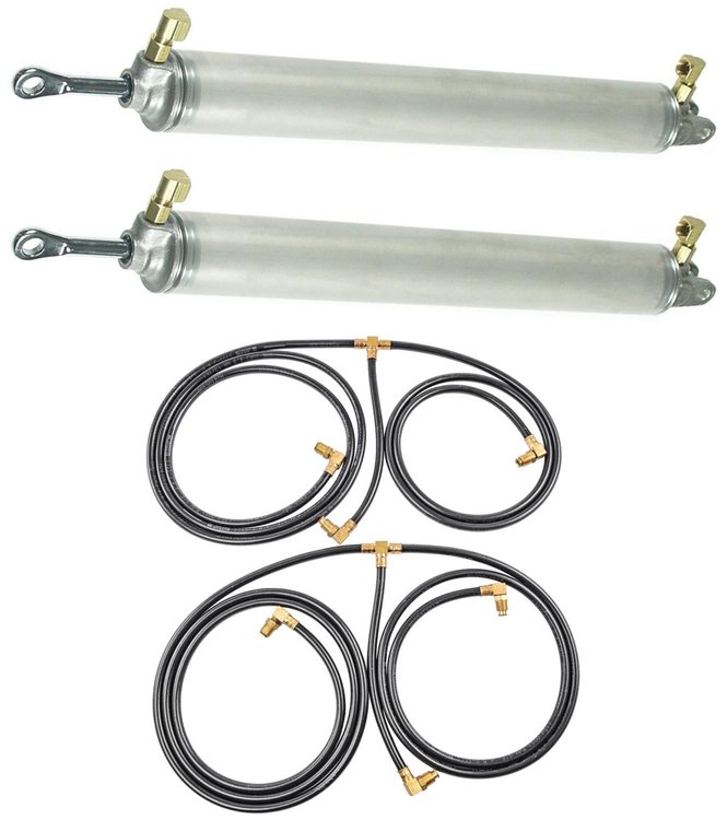 Convertible Top Cylinder & Hose Kit for 1953-1954 Chevrolet, Pontiac Full-Size Convertibles [Sold as a Kit]