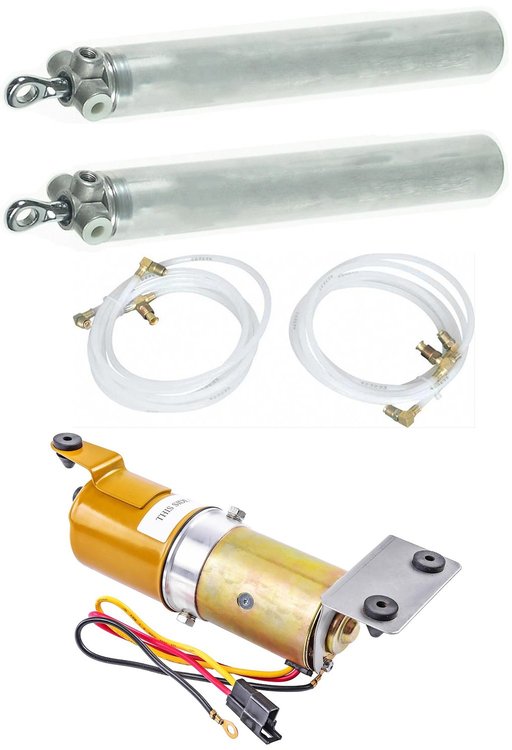 Convertible Top Cylinder, Motor & Hose Kit for 1965-1970 Buick, Cadillac, Chevy, Olds, Pontiac Convertibles [Sold as a Kit]