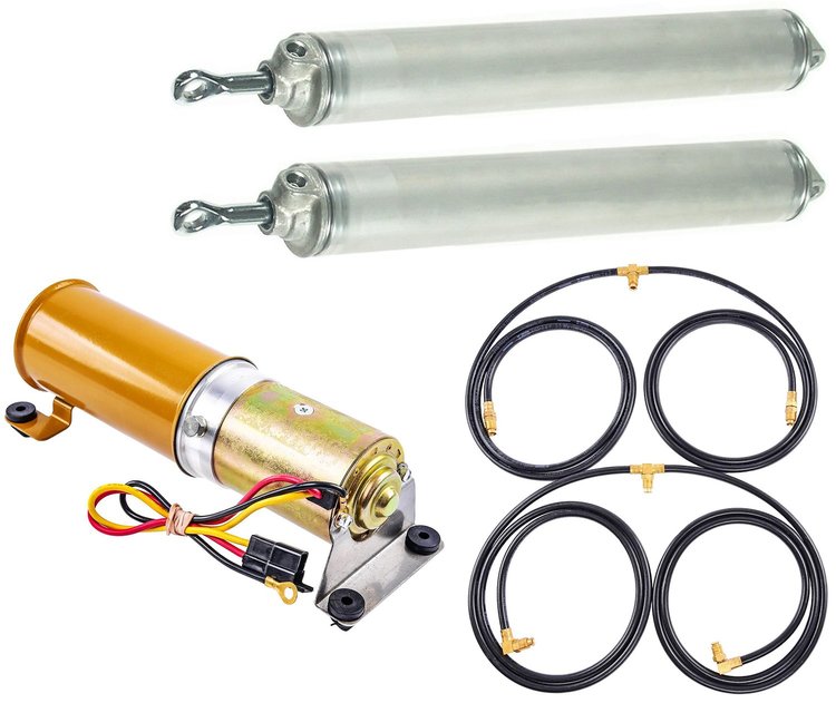 Convertible Top Cylinder, Motor & Hose Kit for 1957-1958 Buick, Cadillac Convertibles [Sold as a Kit]