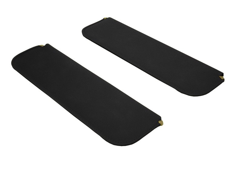 Sun Visors for 1955-1959 Chevrolet/GMC Truck [Madrid Grain Vinyl, Black]