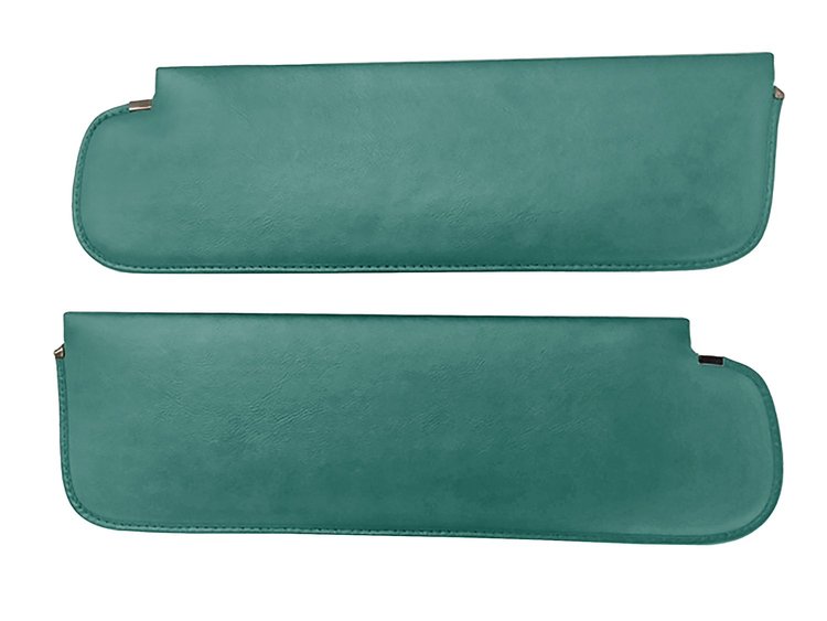 Sun Visors for 1967-1972 Chevrolet/GMC Truck [Oxen Grain Vinyl, Dark Aqua/Turquoise]
