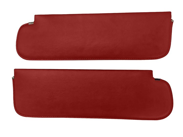 Sun Visors for 1967-1972 Chevrolet/GMC Truck [Oxen Grain Vinyl, Red]