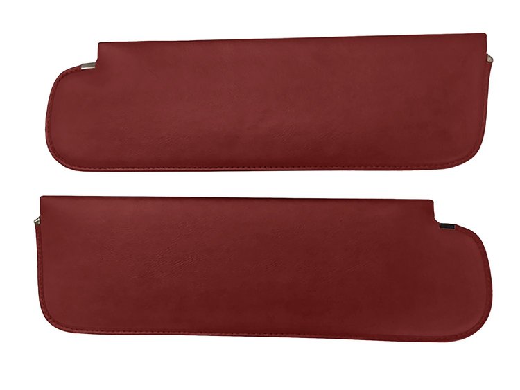 Sun Visors for 1969-1972 Chevrolet/GMC Truck, Blazer, Jimmy, Suburban [Madrid Grain Vinyl, Red]