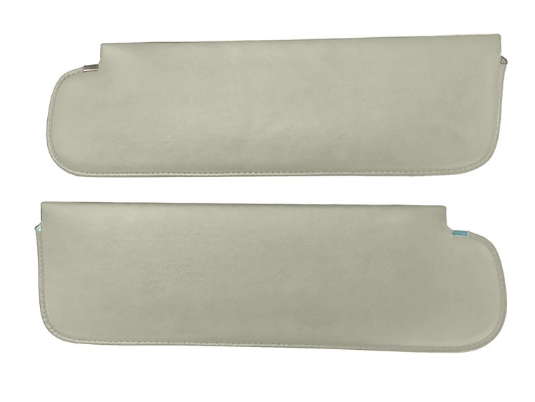 Sun Visors for 1969-1972 Chevrolet/GMC Truck, Blazer, Jimmy, Suburban [Madrid Grain Vinyl, Off White]
