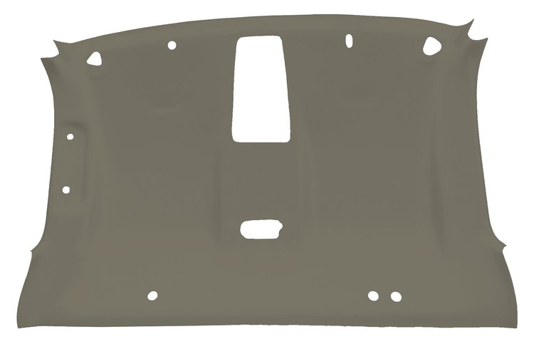 ABS Plastic Headliner for 1999-2006 Chevrolet/GMC 2-Door Standard Cab Truck [Overhead Console, w/Foam Backing, Shale]