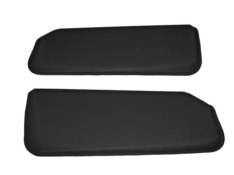 Sun Visors for 1988-1998 Chevrolet/GMC Truck [Madrid Grain Vinyl, Black]
