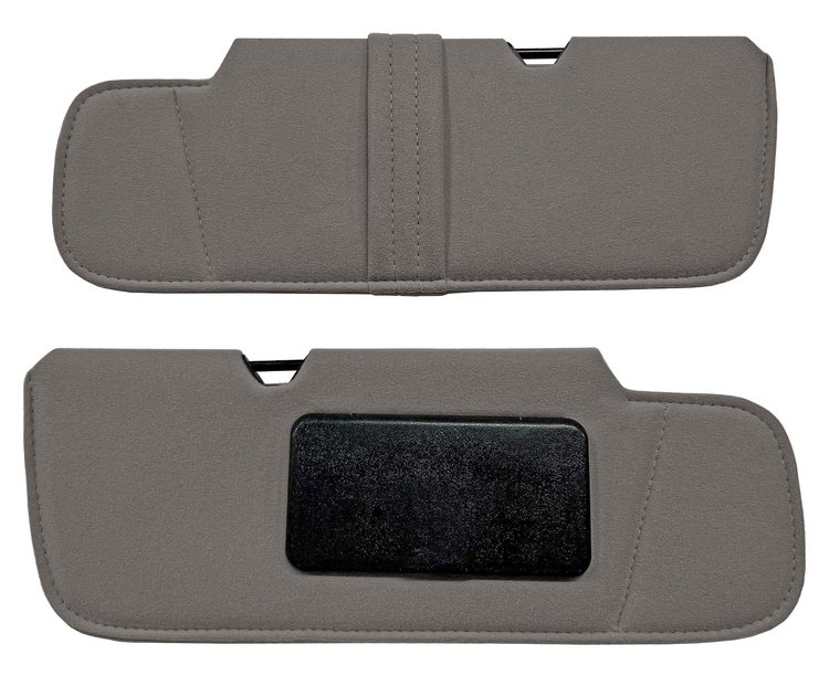 Sun Visors for 1999-2006 Chevrolet/GMC Truck [Foam Back Cloth, Medium Gray]