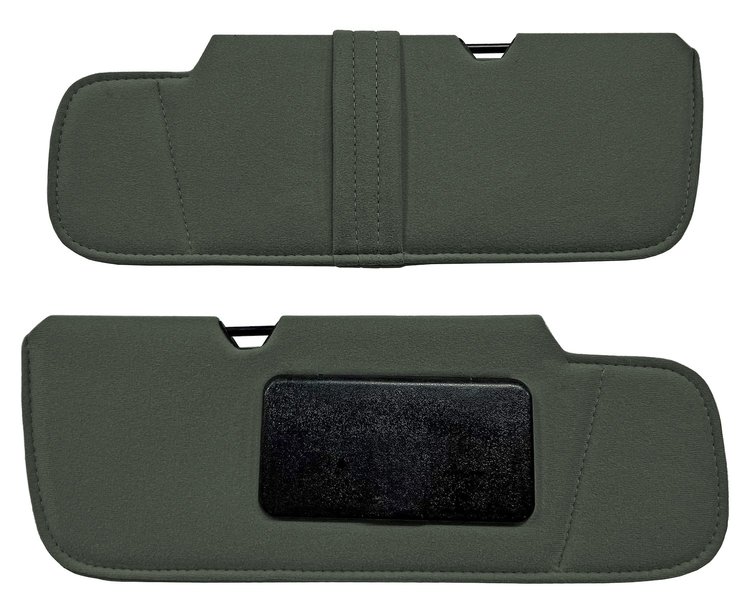 Sun Visors for 1999-2006 Chevrolet/GMC Truck [Foam Back Cloth, Very Dark Gray]