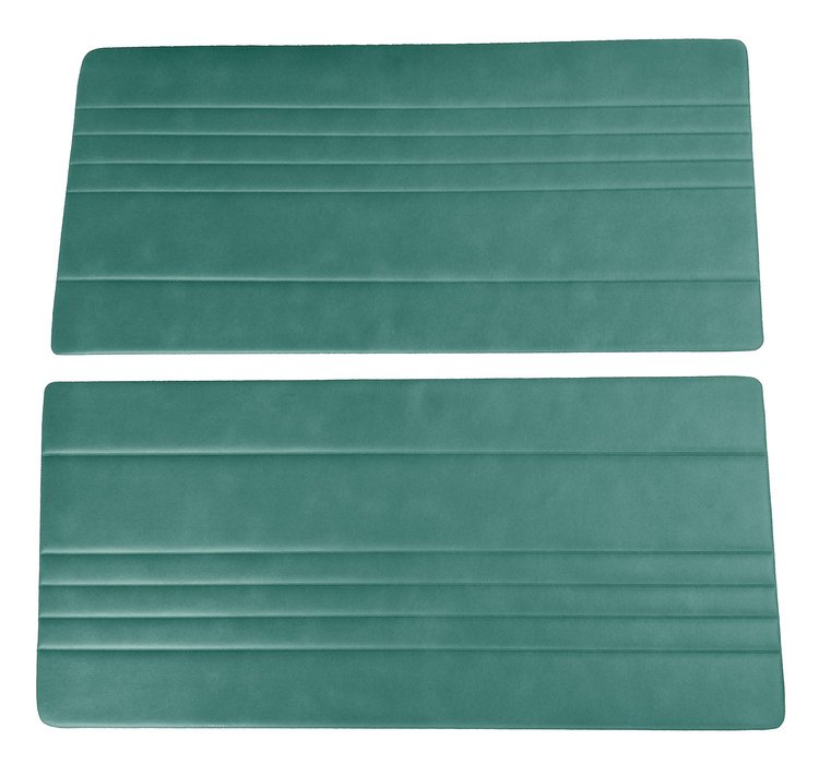 Front Door Panel Inserts for 1967-1972 Chevrolet/GMC Truck [Horizontal Seams, Oxen and Madrid, Dark Aqua/Turquoise]