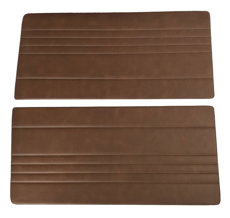 Front Door Panel Inserts for 1967-1972 Chevrolet/GMC Truck [Horizontal Seams, Oxen and Madrid, Dark Saddle]