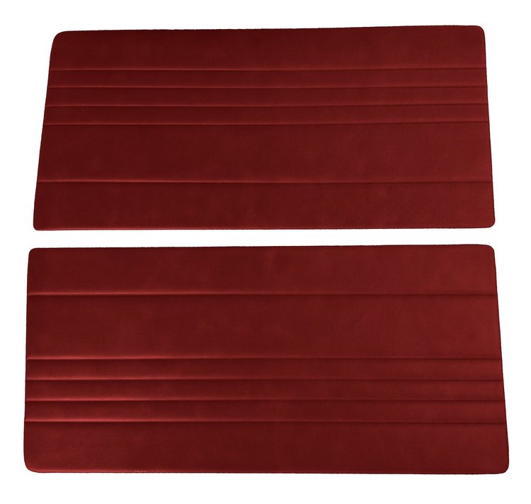 Front Door Panel Inserts for 1967-1972 Chevrolet/GMC Truck [Horizontal Seams, Oxen and Madrid, Firethorne Red]