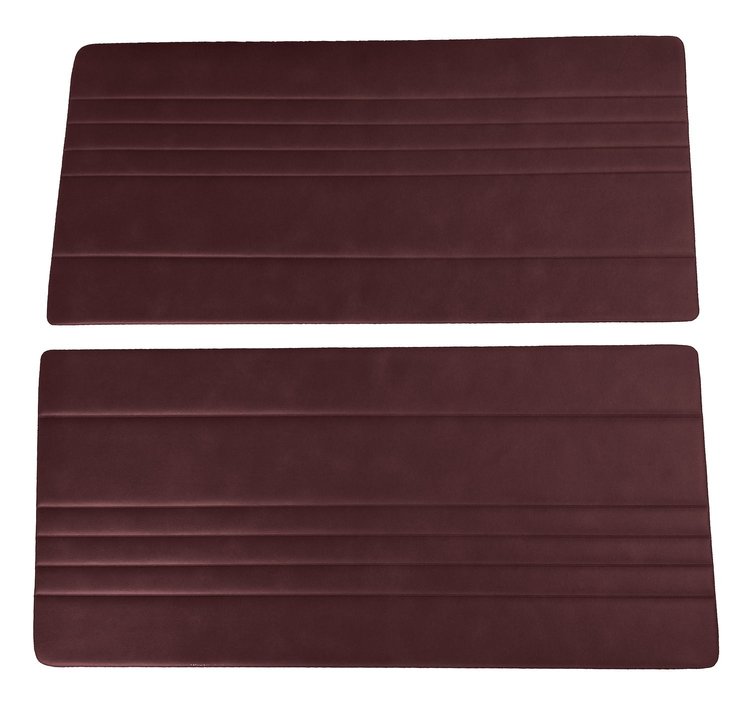 Front Door Panel Inserts for 1967-1972 Chevrolet/GMC Truck [Horizontal Seams, Oxen and Madrid, Maroon]