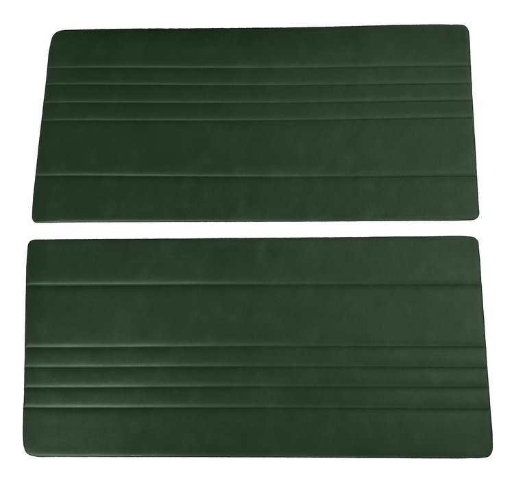 Front Door Panel Inserts for 1967-1972 Chevrolet/GMC Truck [Horizontal Seams, Oxen and Madrid, Dark Green]