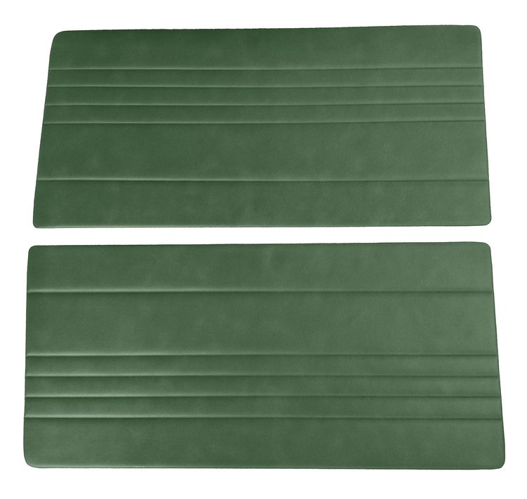 Front Door Panel Inserts for 1967-1972 Chevrolet/GMC Truck [Horizontal Seams, Oxen and Madrid, Medium Green]
