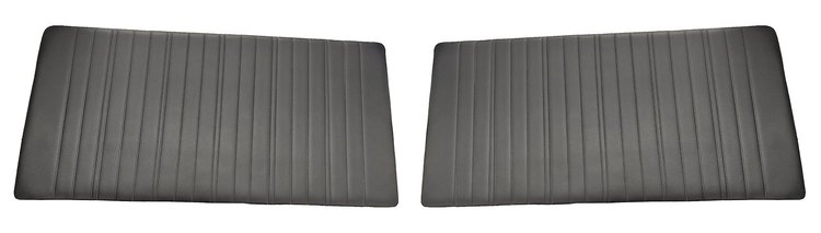 Front Door Panel Inserts for 1967-1972 Chevrolet/GMC Truck [Vertical Seams, Oxen and Madrid, Black]