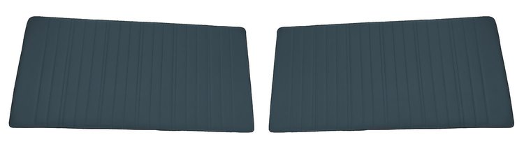 Front Door Panel Inserts for 1967-1972 Chevrolet/GMC Truck [Vertical Seams, Oxen and Madrid, Medium Blue]