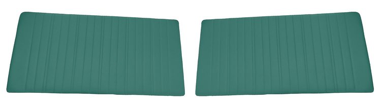 Front Door Panel Inserts for 1967-1972 Chevrolet/GMC Truck [Vertical Seams, Oxen and Madrid, Dark Aqua/Turquoise]
