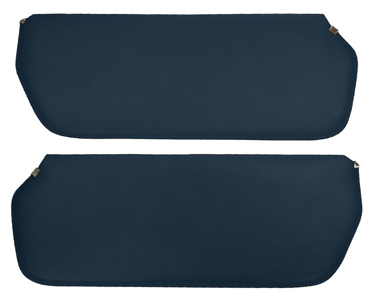Sun Visors for 1973-1987 Chevrolet/GMC Truck, Suburban, Blazer, K5 Blazer, Jimmy [Sierra Grain Vinyl, Medium Blue]