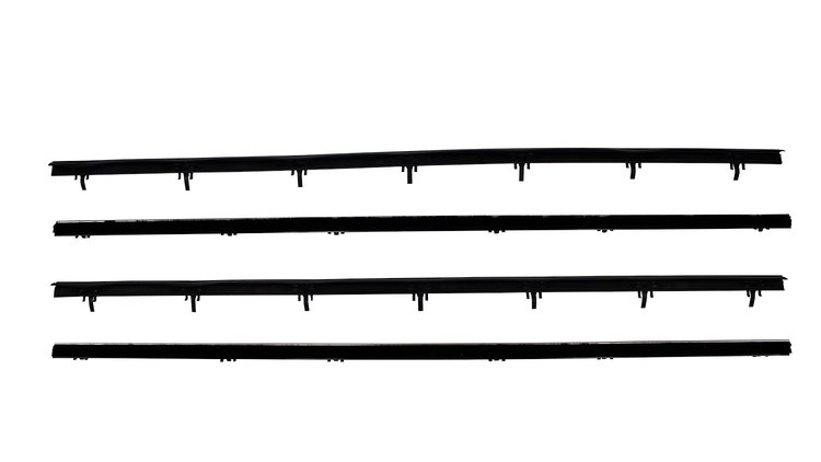 Inner & Outer Window Guide Felt Kit for 1966-1967 Chevrolet El Camino [4-Piece Replacement Style Material]