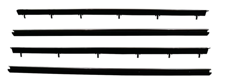 Inner & Outer Window Guide Felt Kit for 1968-1972 Chevrolet El Camino [4-Piece Replacement Style Material]