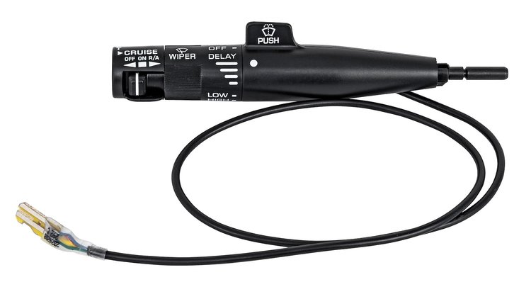 Turn Signal Lever Fits Select 1983-1999 Buick, Cadillac, Chevrolet, GMC, Olds, Pontiac w/Pulse Wipers & Cruise [Black Stem]