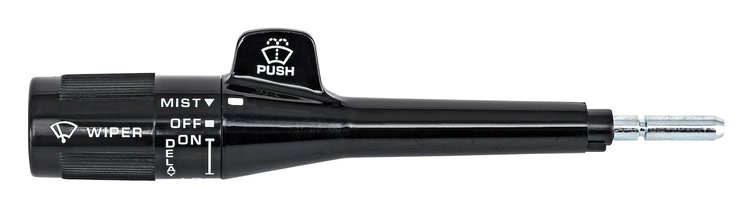 Turn Signal Lever Fits Select 1982-1996 Buick, Cadillac, Chevrolet, GMC, Pontiac w/Pulse Wipers, w/o Cruise [Black Stem]