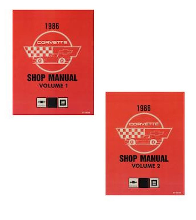 Shop Manual Set for 1986 Chevrolet Corvette