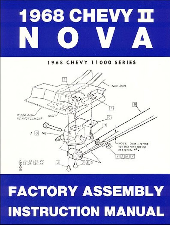 Factory Assembly Manual for 1968 Chevy II Nova