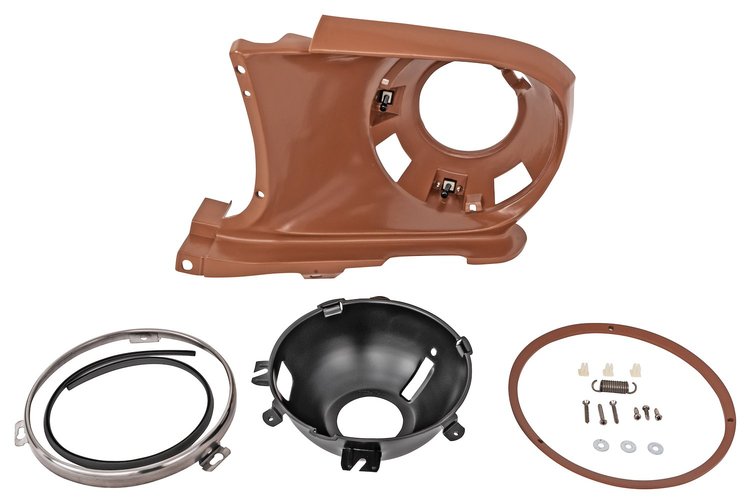 Headlight Bucket Assembly for 1967-1968 Ford Mustang [Left/Driver Side]