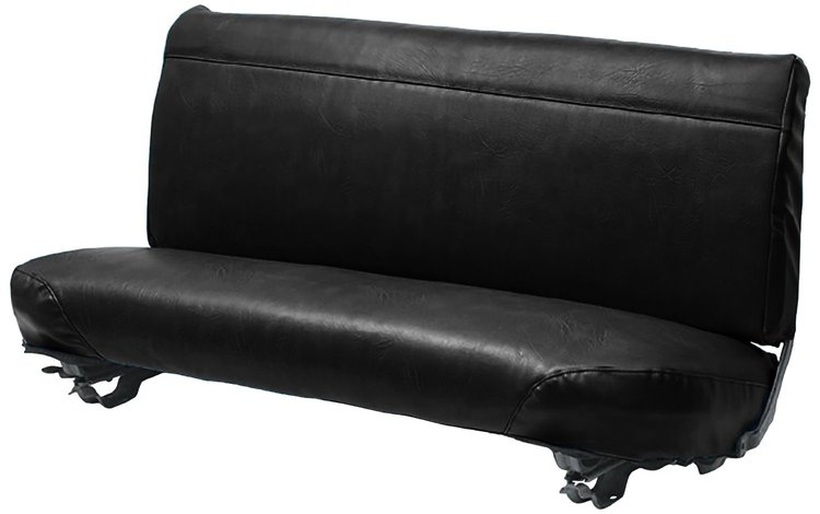 Bench Seat Upholstery for 1961-1966 Ford F-100/F-250/F-350 Standard Cab Truck [Sierra Vinyl, Black]