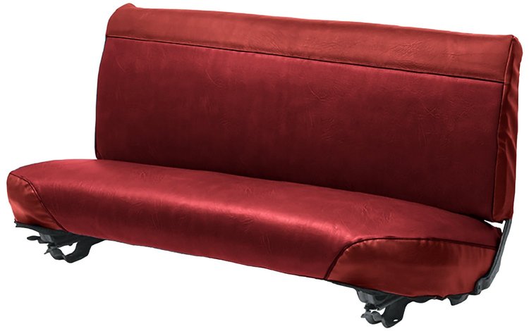 Bench Seat Upholstery for 1961-1966 Ford F-100/F-250/F-350 Standard Cab Truck [Red Montana, Dark Red Sierra]