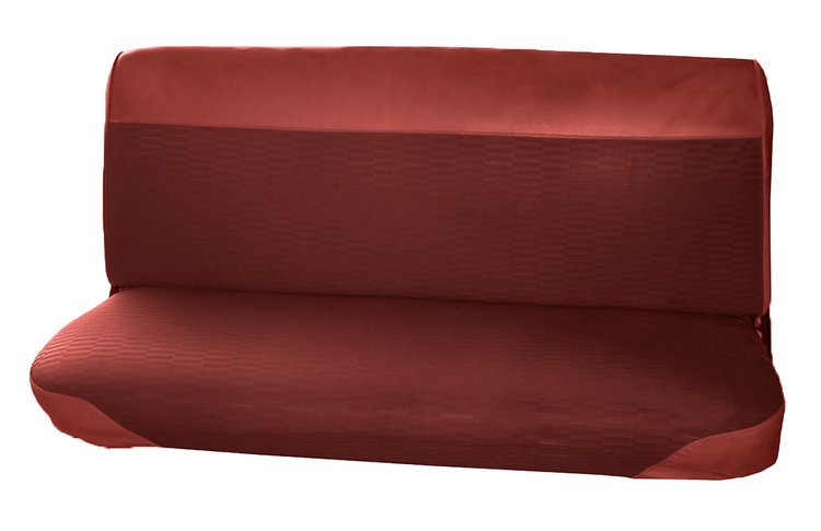 Bench Seat Upholstery for 1961-1966 Ford F-100/F-250/F-350 Standard Cab Truck [Red Montana, Currant Woven Cloth]
