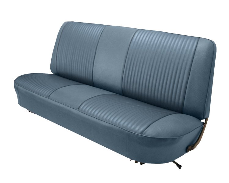 Bench Seat Upholstery for 1967-1972 Ford F-100/F-250/F-350 Standard Cab Truck [Madrid Grain, Light Blue]