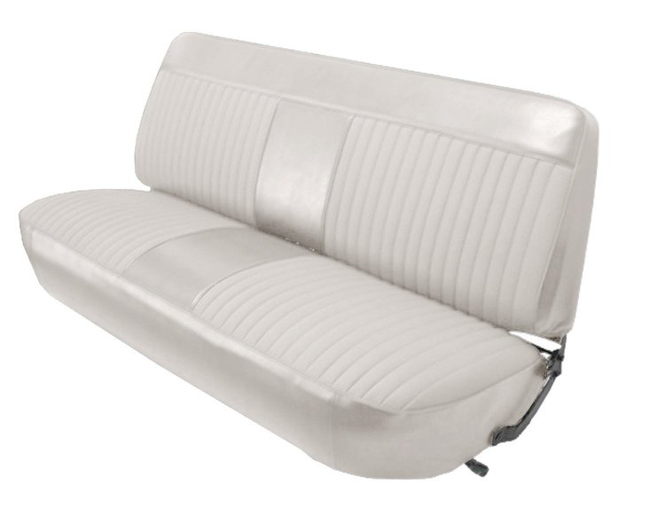 Front Bench Seat Upholstery for 1973-1979 Ford F-100/F-150/F-250/F-350 Standard/Crew Cab Truck [Off White Corinthian Vinyl]