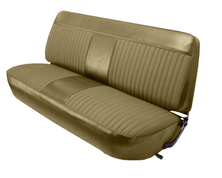 Front Bench Seat Upholstery for 1973-1979 Ford F-100/F-150/F-250/F-350 Standard/Crew Cab Truck [Sandalwood Corinthian Vinyl]