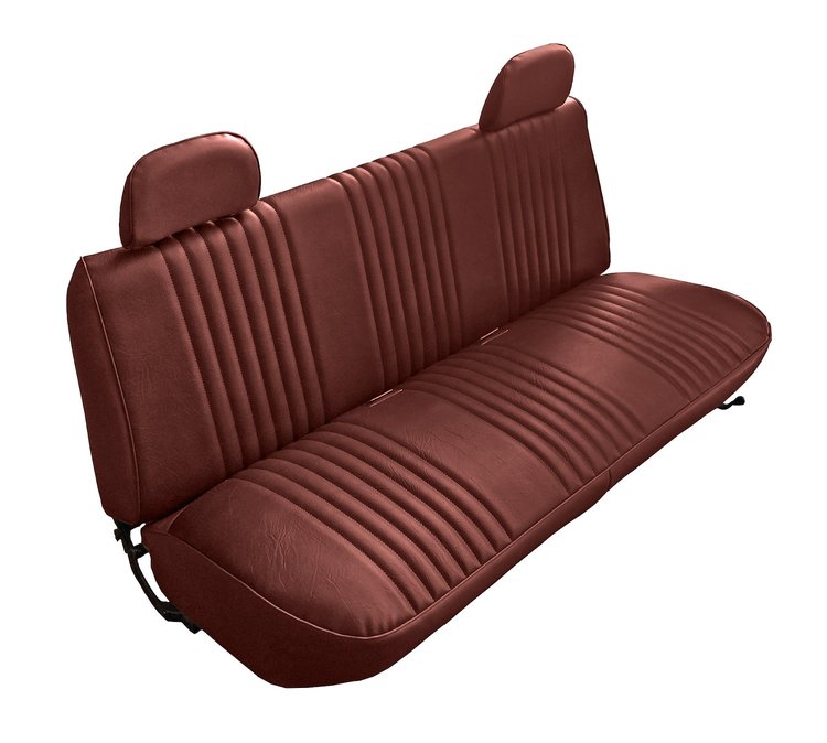 Bench Seat Upholstery for 1992-1996 Ford F-150/F-250/F-350 Standard Cab Truck [w/Head Rest Covers, Firethorne Oxen Vinyl]